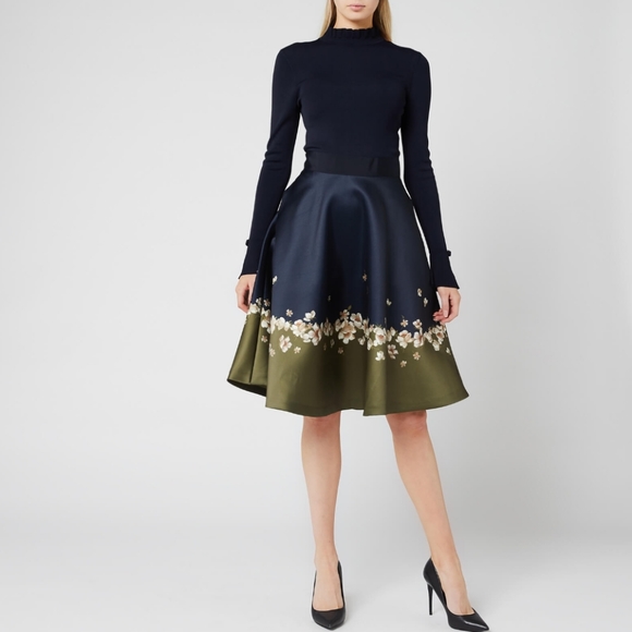 Ted Baker Dresses & Skirts - 🍒NWT🍒 TED BAKER NAVY FULL SKIRTED DRESS